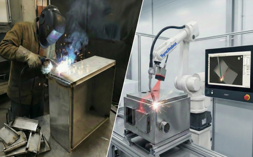 Robot Hàn Laser Moka: Tự Động Dò Tìm Mối Hàn – Bước Tiến Mới Trong Gia Công Kim Loại Tấm